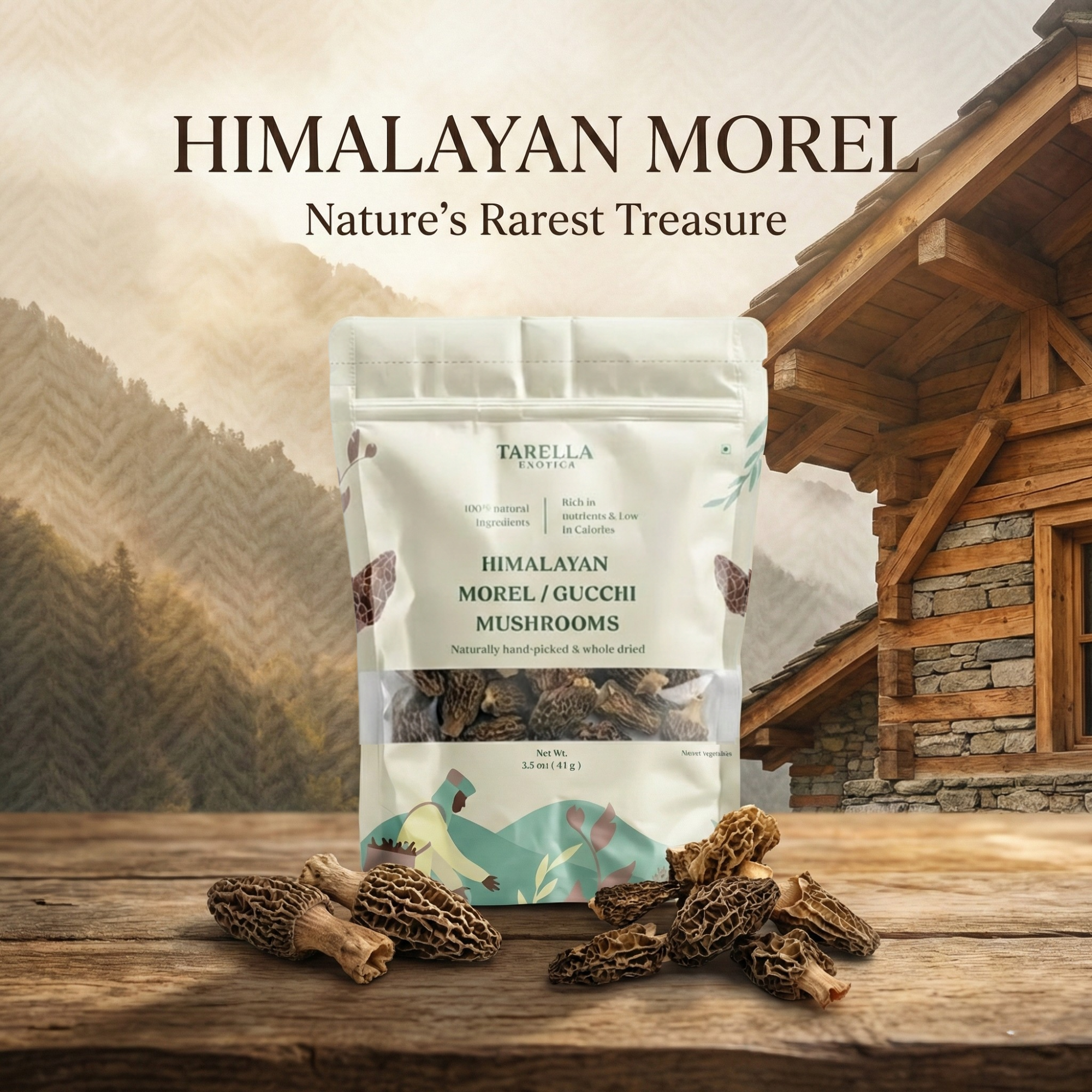 Morel Mushroom | Guchhi | Tarella Exotica | 42G