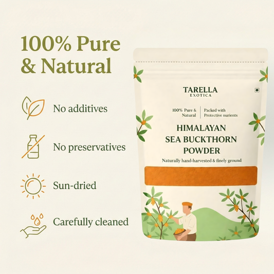 Sea Buckthorn Berry Powder - 100gms | Tarella Exotica