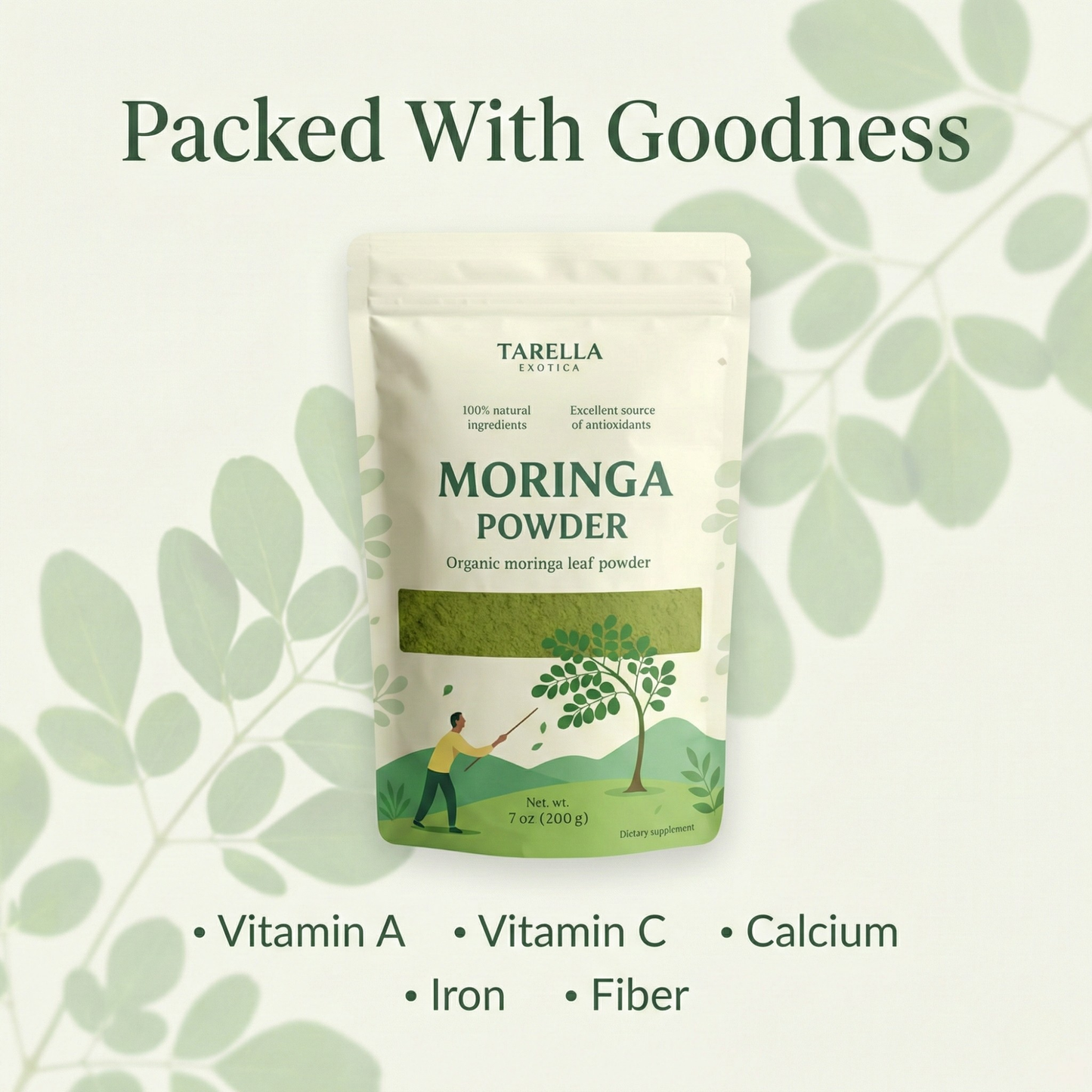 Organic Moringa Powder | Tarella Exotica
